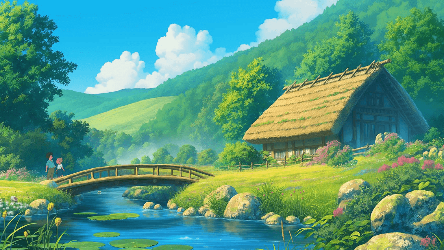 Magical Ghibli Background