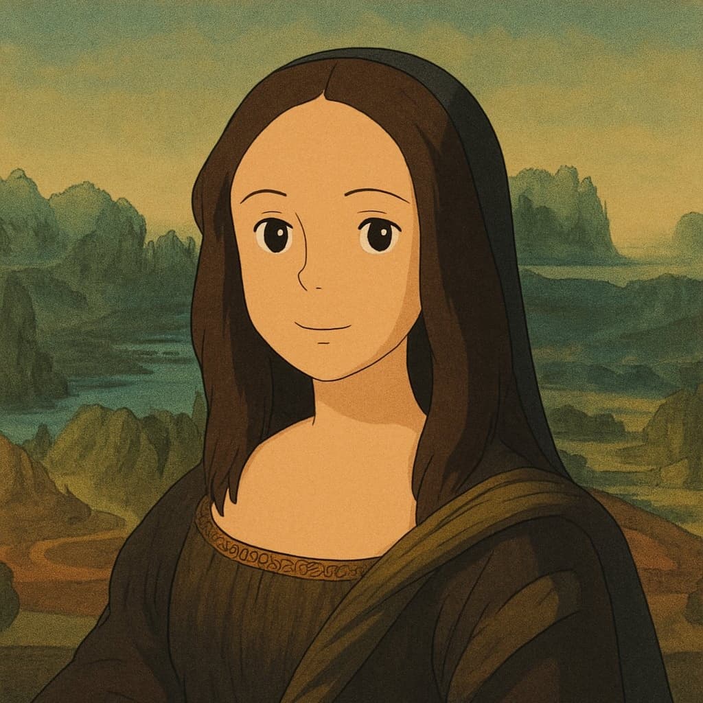 Ghibli-style fantasy party